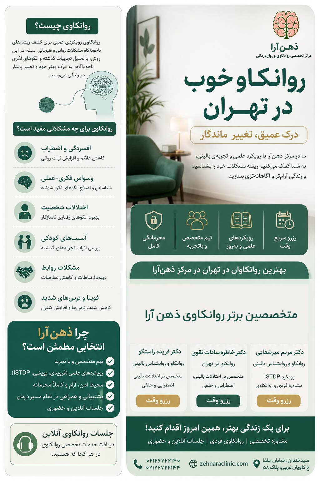 روانکاو خوب در تهران